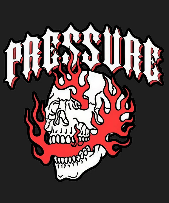 Skull Passsure - DTF Ready to Press (black_bg)