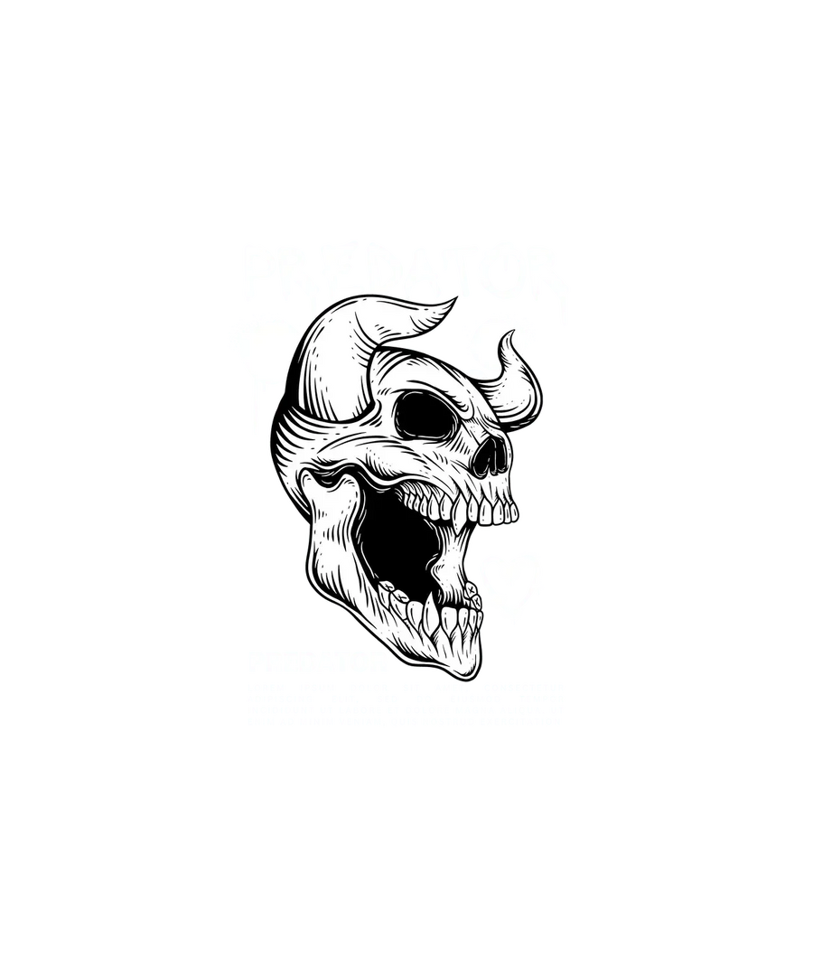Skull Predator - DTF Ready to Press
