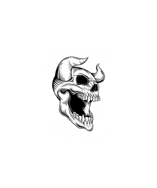 Skull Predator - DTF Ready to Press (original)