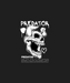 Skull Predator - DTF Ready to Press (black_bg)