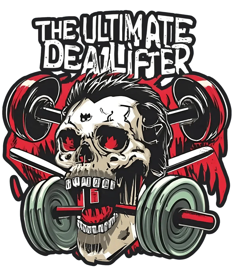 Skull Weightlifter - DTF Ready to Press