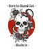 Skull and Roses - DTF Ready to Press (original)