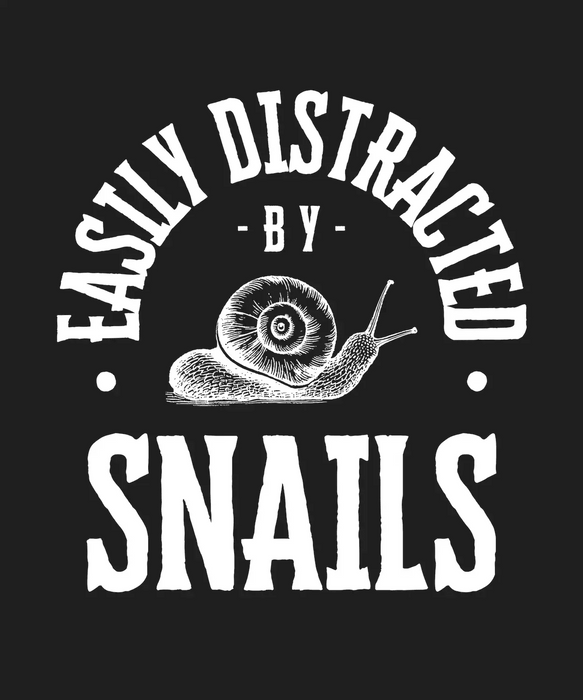 Snail Lover Shirt - DTF Ready to Press (black_bg)