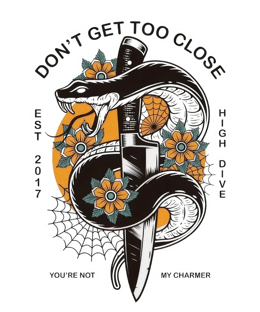 Snake Floral DTF Ready to Press
