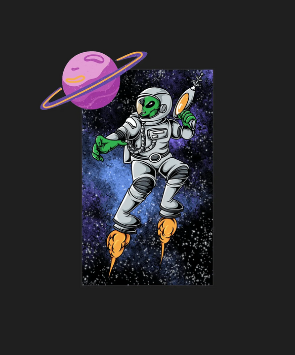 Space Adventure - DTF Ready to Press (black_bg)