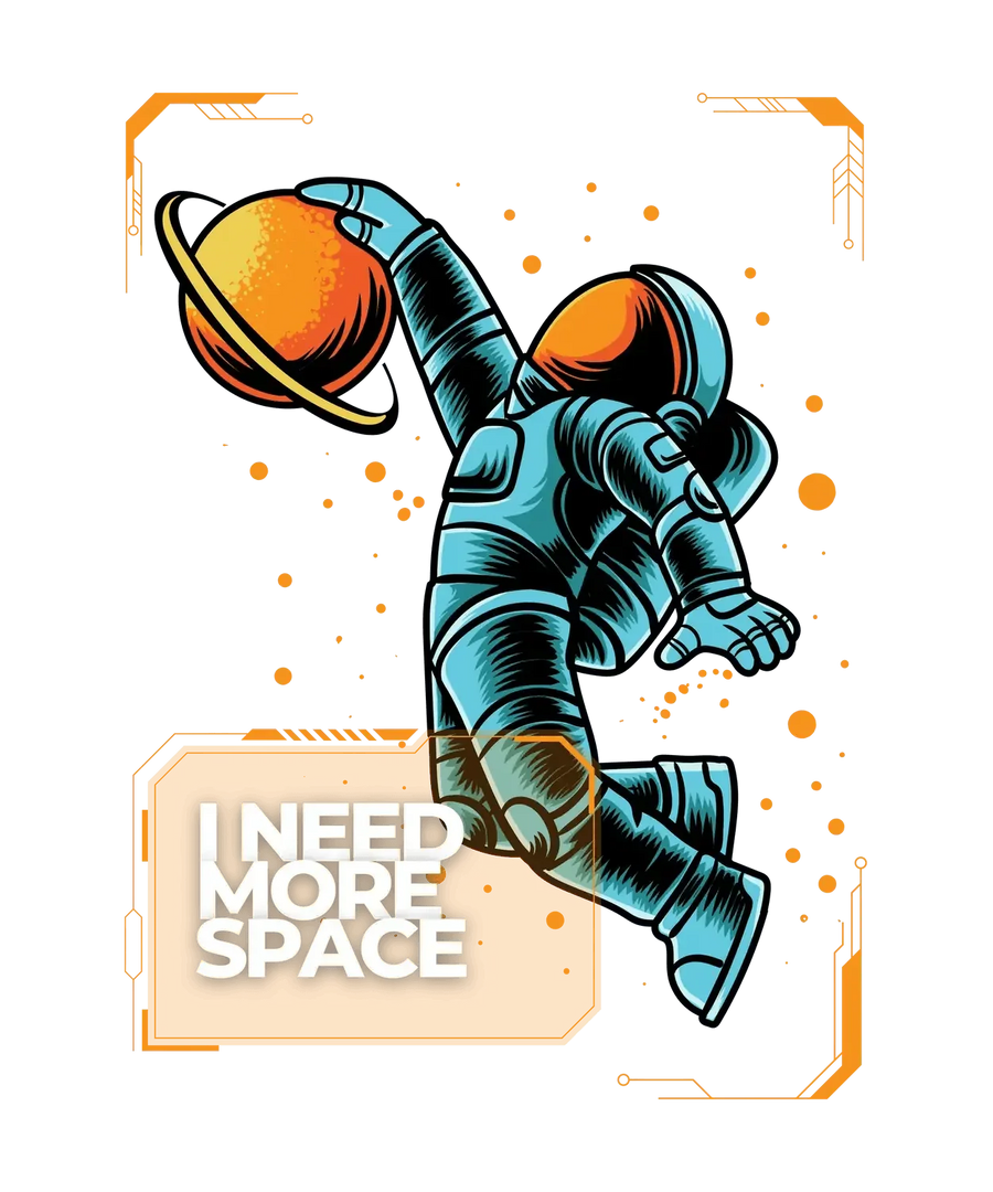 Space Astronaut - DTF Ready to Press
