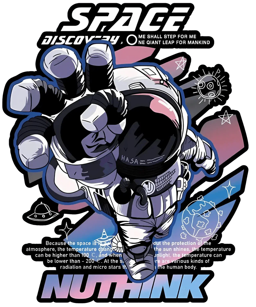 Space Discovery Astronaut - DTF Ready to Press