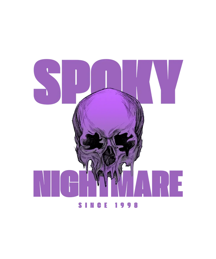 Spooky Nightmare Skull - DTF Ready to Press
