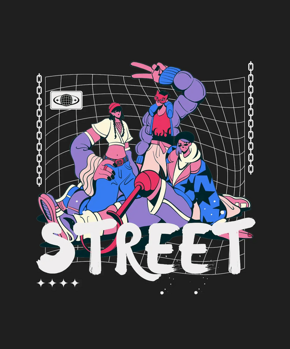 Street Style - DTF Ready to Press (black_bg)