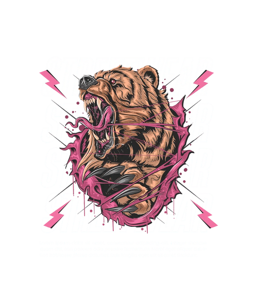 Streetwear Bear - DTF Ready to Press (original)