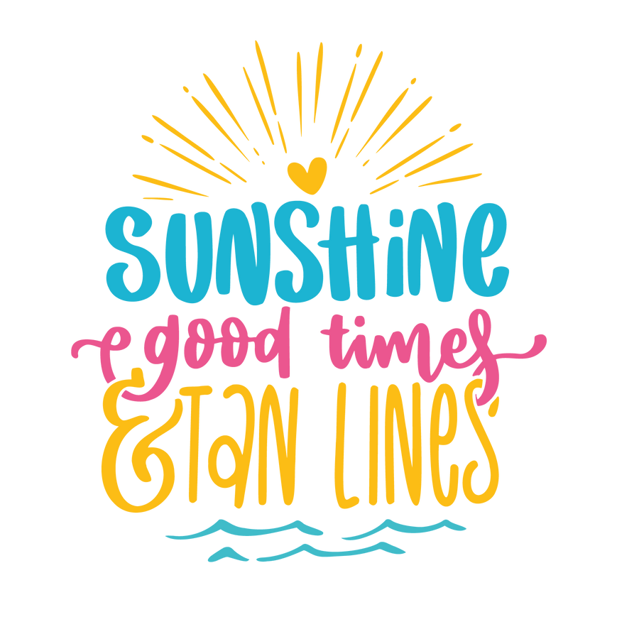 Sunshine and Tan Lines Print Ready to Press
