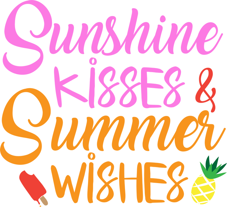 Sunshine Kisses Design - DTF Ready To Press