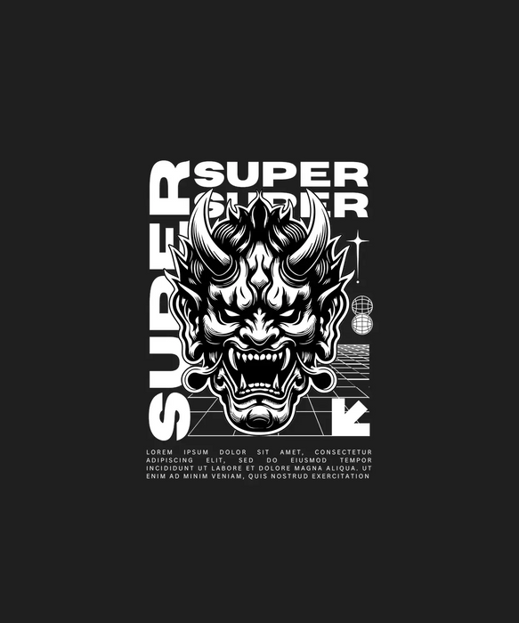Super Monster - DTF Ready to Press (black_bg)