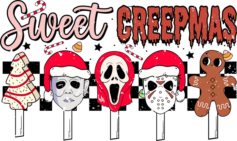 Sweet Creepmas Design - DTF Ready To Press