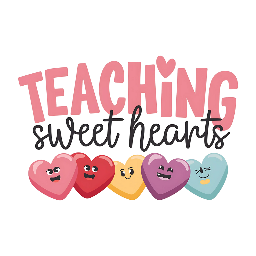 Teaching Sweet Heart Teacher Design | DTF Center