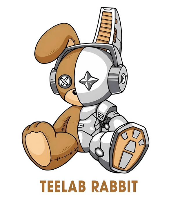 TeeLab Rabbit - DTF Ready to Press (original)