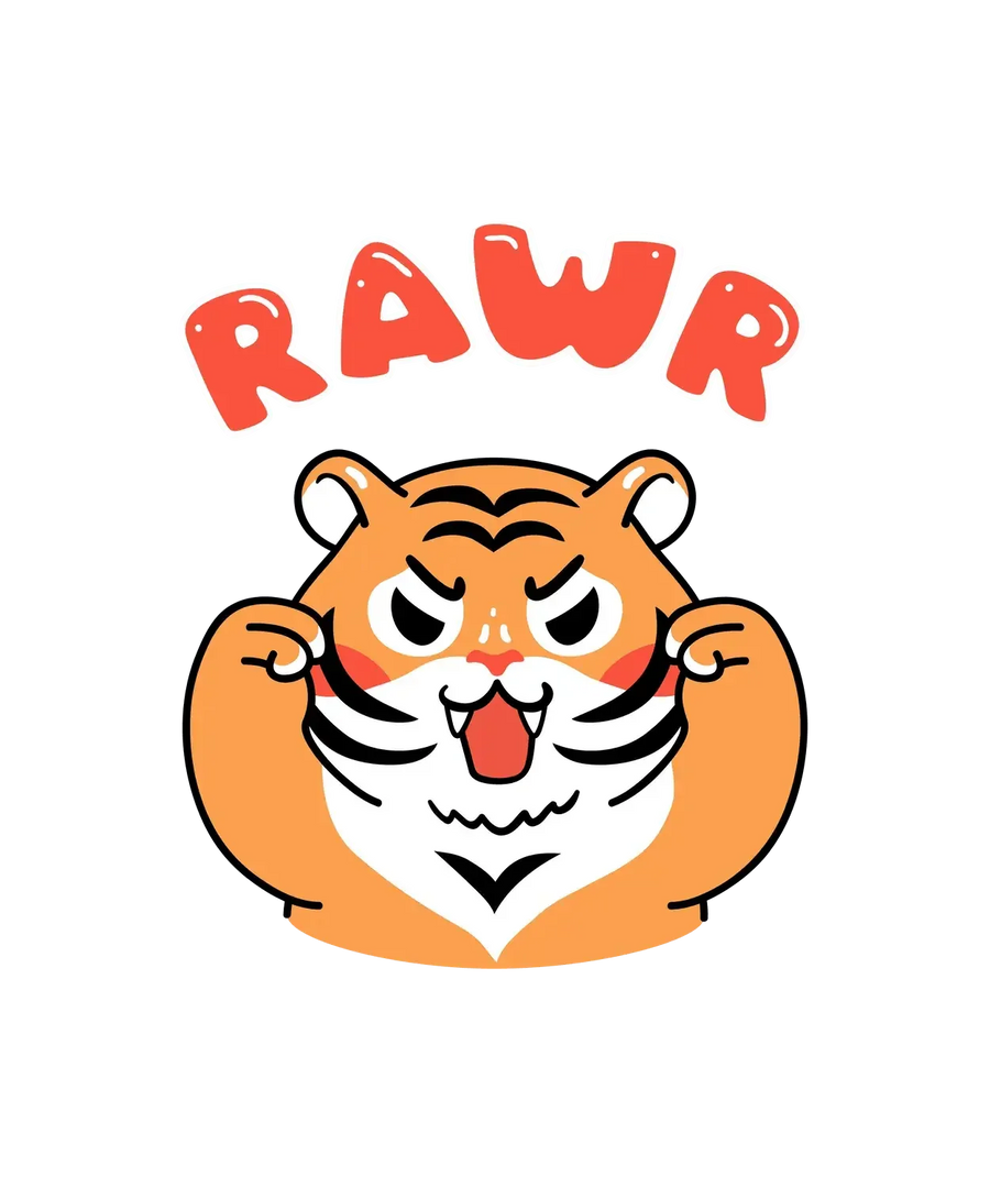 Tiger Roar – DTF Bügelbild