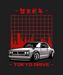 Tokyo Drive Car - DTF Ready to Press (black_bg)