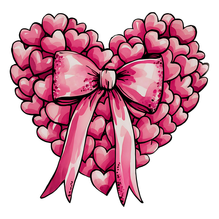 Love Ribbon Valentine's Day Design | DTF Center