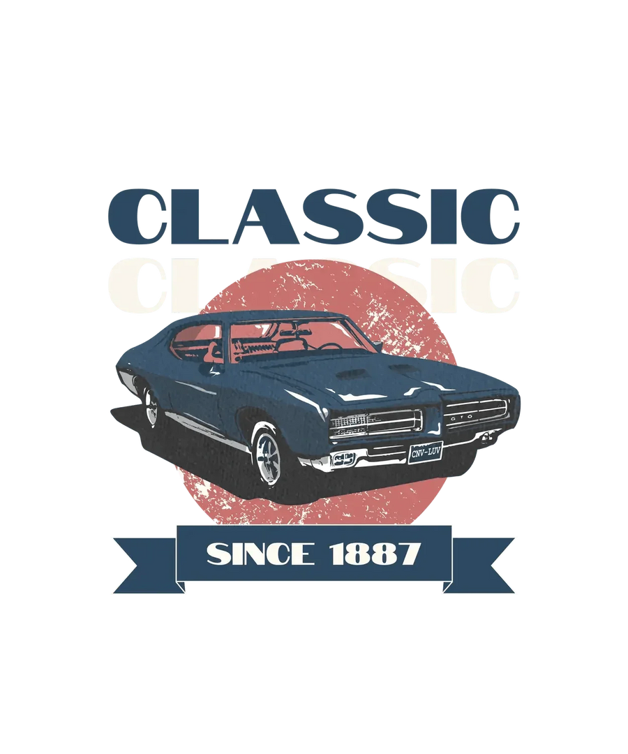 Vintage Car Classic - DTF Ready to Press