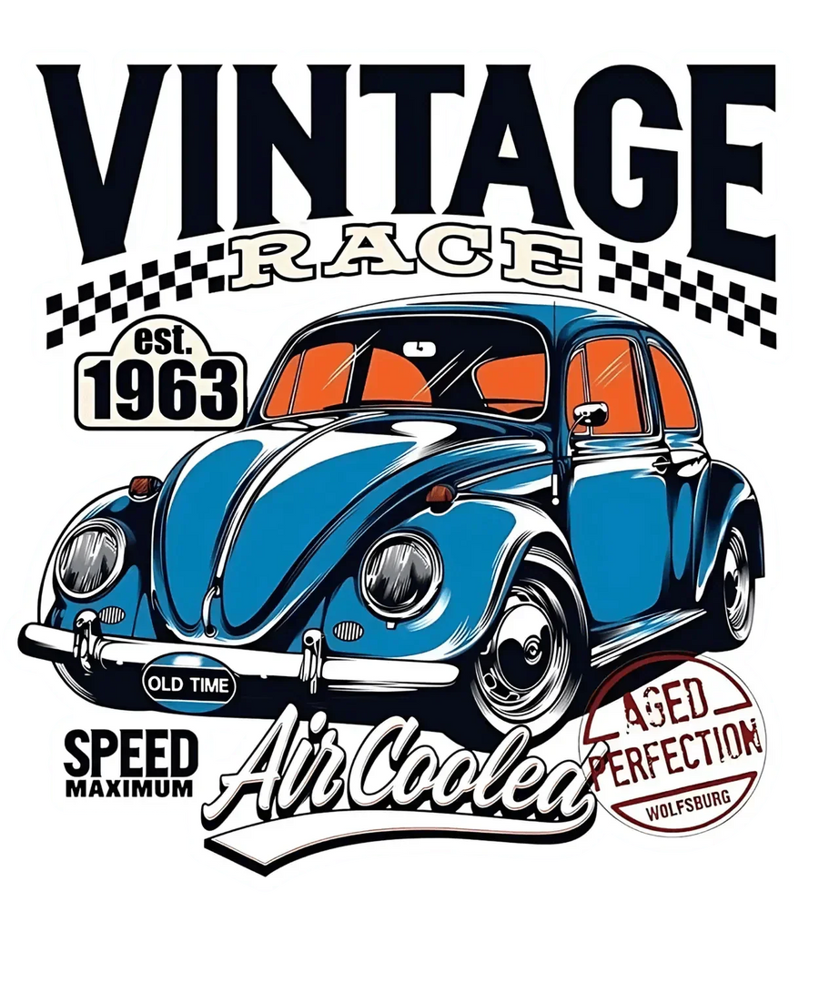 Vintage Race Car - DTF Ready to Press