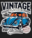 Vintage Race Car - DTF Ready to Press (black_bg)