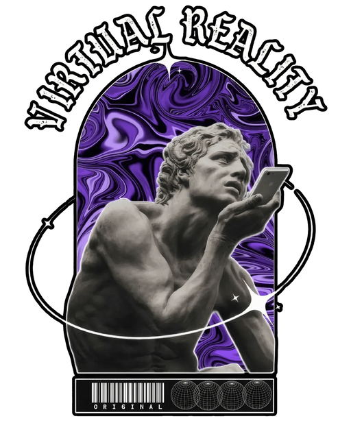 Virtual Reality Art - DTF Ready to Press (original)