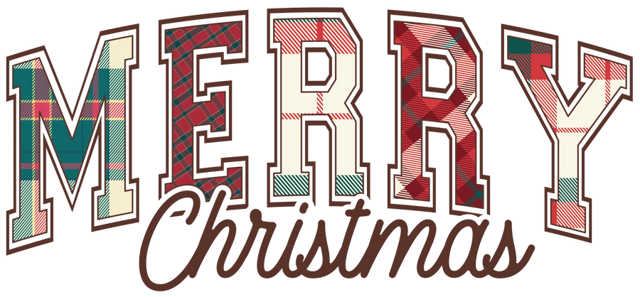 Merry Christmas Design - DTF Ready To Press
