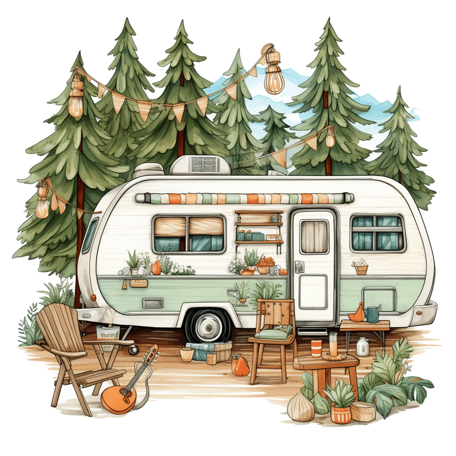 Diseño de campamento de verano - DTF listo para imprimir