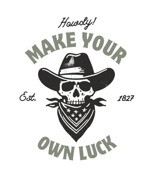 Western Skull - DTF Ready to Press (original)