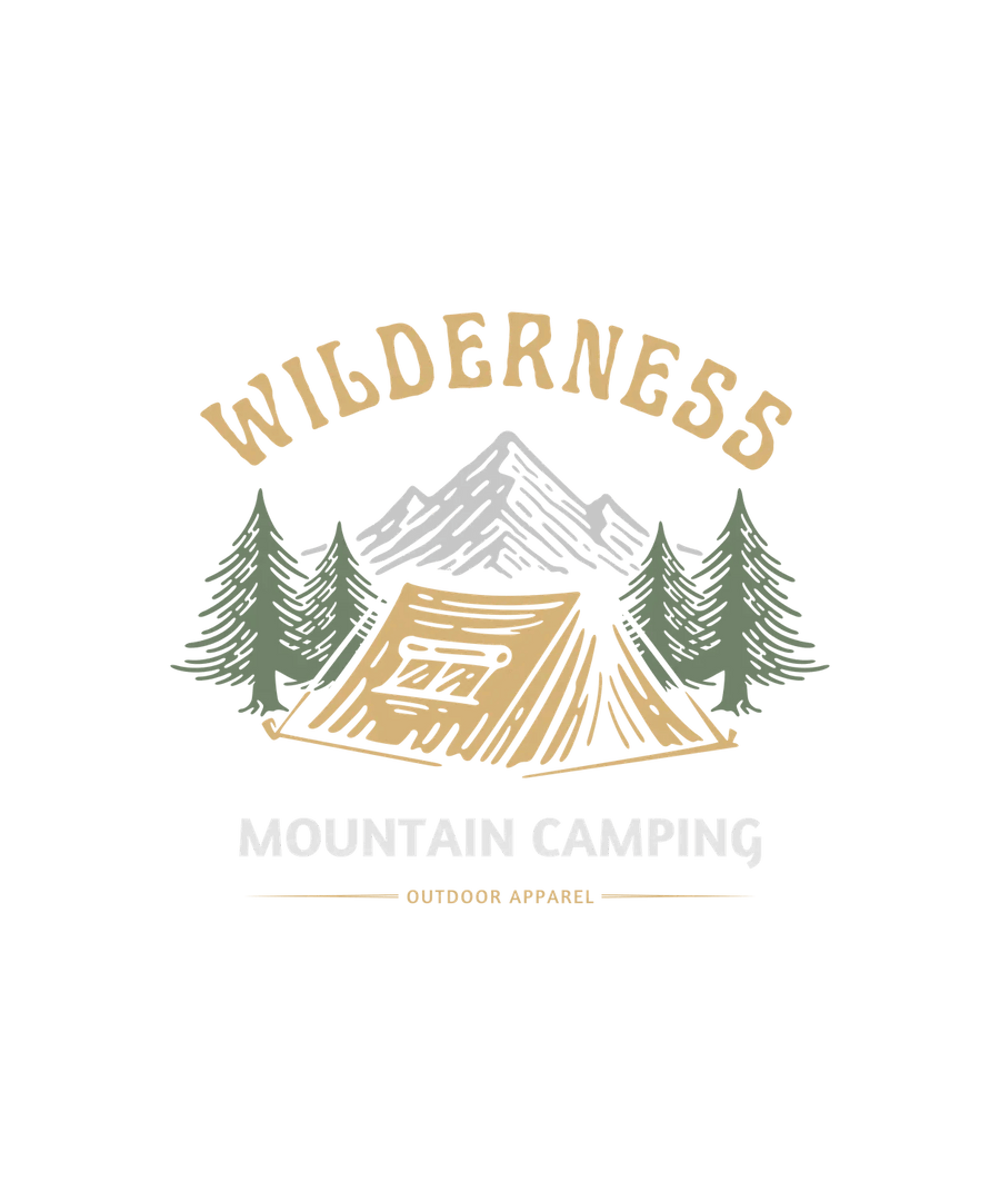 Wilderness Mountain Camping - DTF Ready to Press