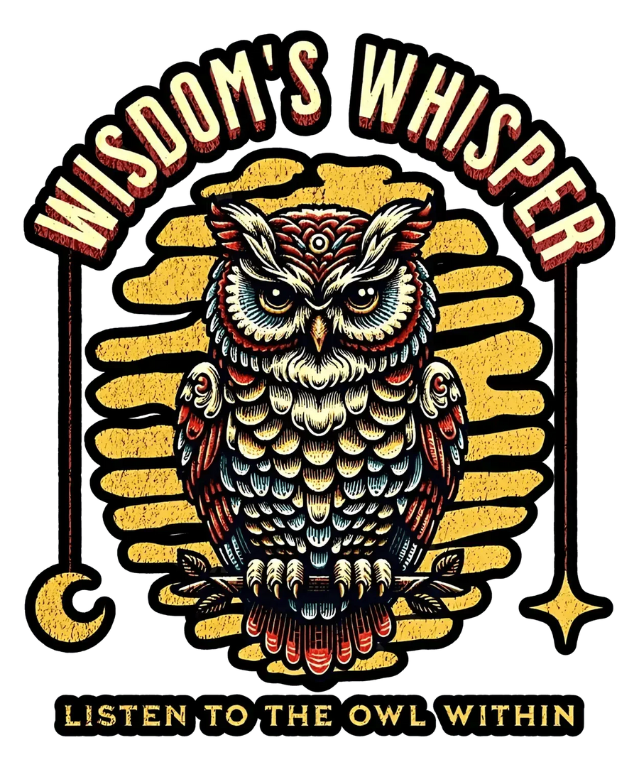 Wisdom's Whisper Owl – DTF druckfertig