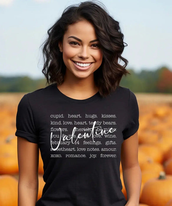 Word Art Valentine’s Day Unisex T-Shirt DTF Center