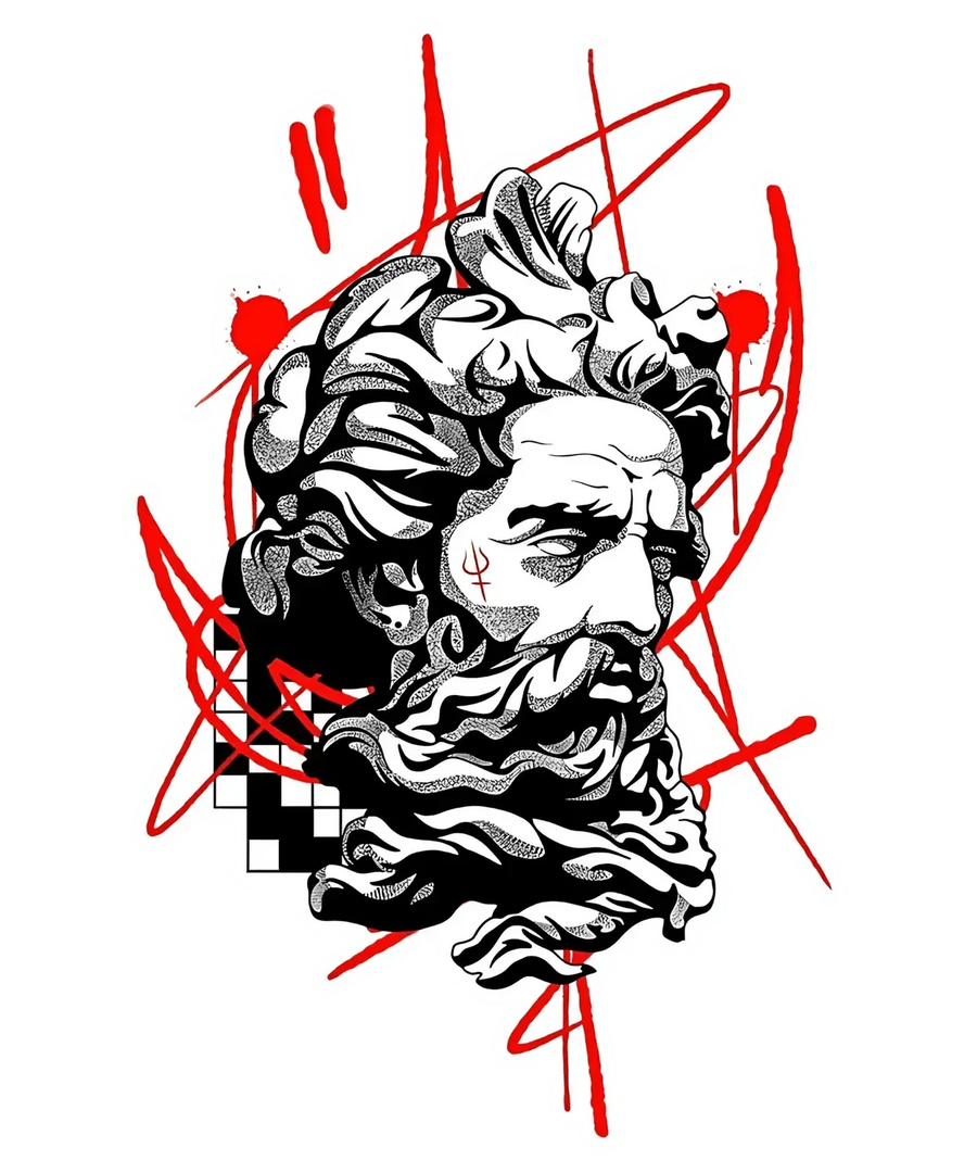 Zeus Artwork – DTF druckfertig