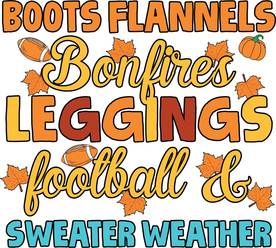 Autumn Vibes DTF Transfer Ready to Press