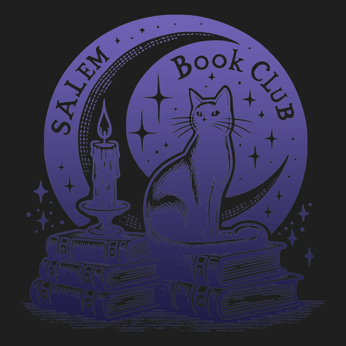 Salem Book Club Cat DTF Transfer Ready to Press