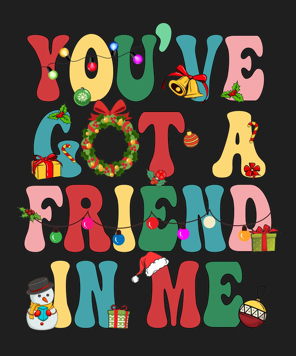 Holiday Friend DTF Transfer Ready to Press