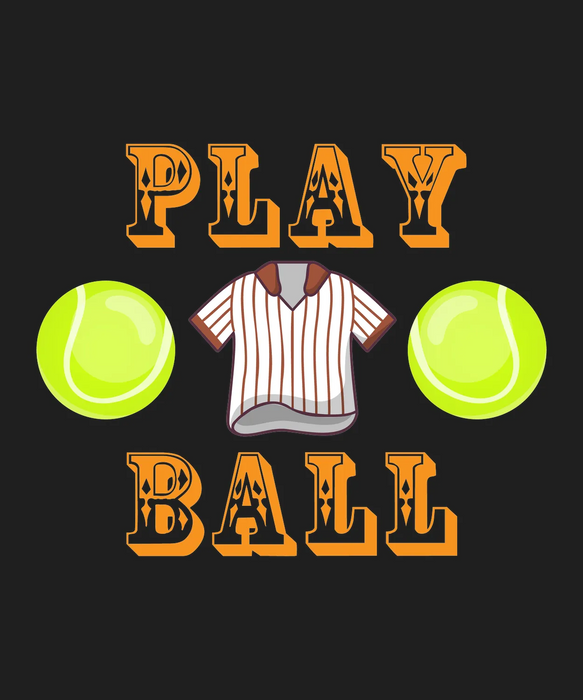 Play Ball DTF Transfer Ready to Press