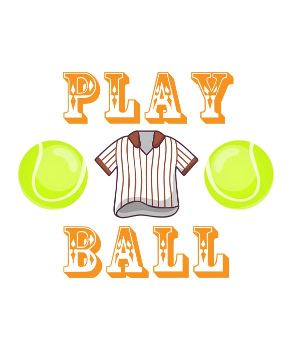 Play Ball DTF Transfer Ready to Press