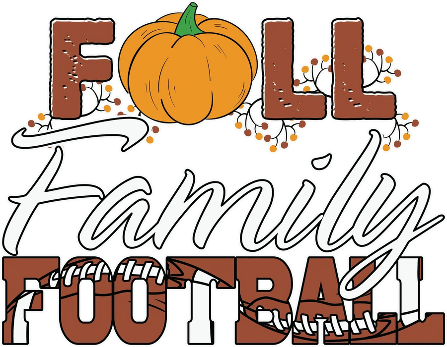 Herbst Familie Football DTF Transfer Bügelfertig