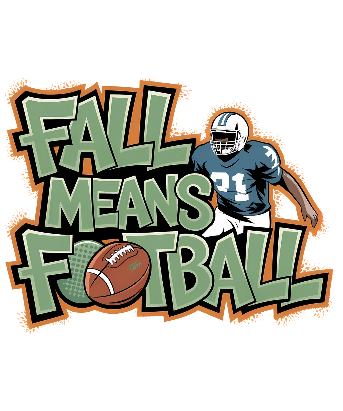 Fall Means Football DTF Transfer Ready to Press