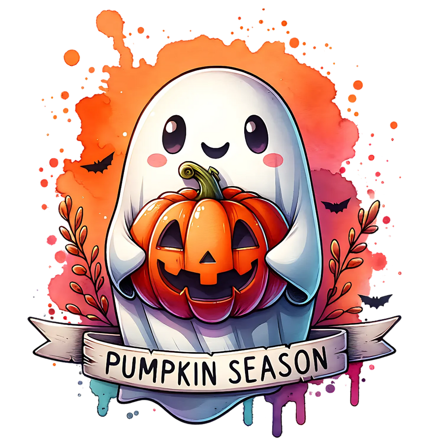 Halloween Ghost DTF Transfer Ready to Press