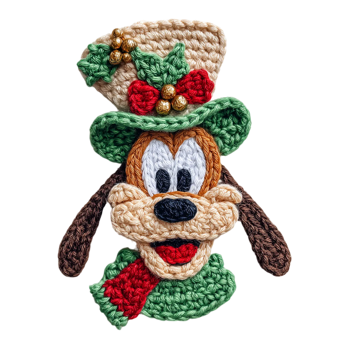 Holiday Dog DTF Transfer Ready to Press