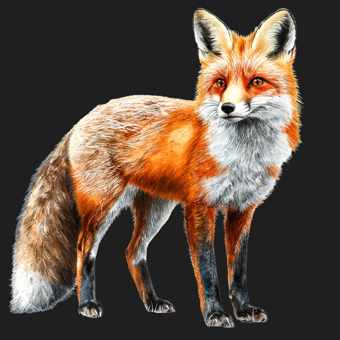 Fox Graphic DTF Transfer Ready to Press