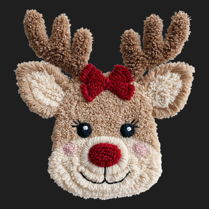 Cute Reindeer DTF Transfer Ready to Press