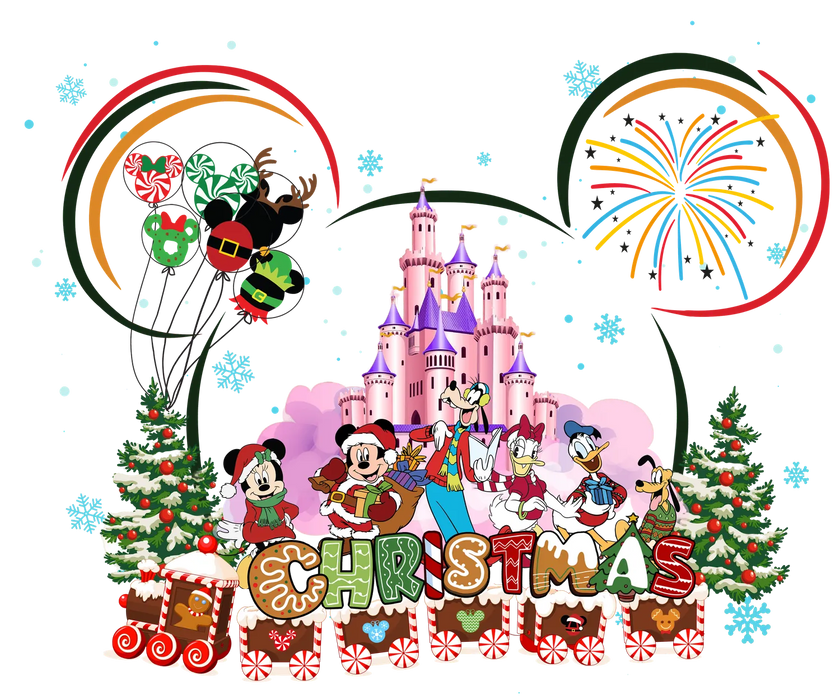 Christmas Magic Disney DTF Transfer Ready to Press