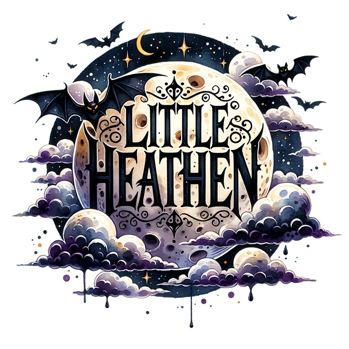 Halloween Little Heathen DTF Transfer Ready to Press