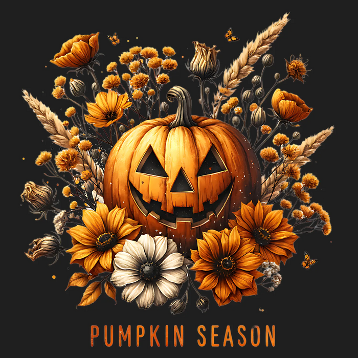 Halloween Pumpkin Season DTF Transfer Ready to Press