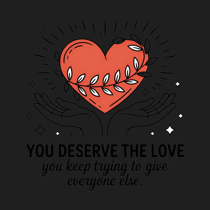 Love Message DTF Transfer Ready to Press