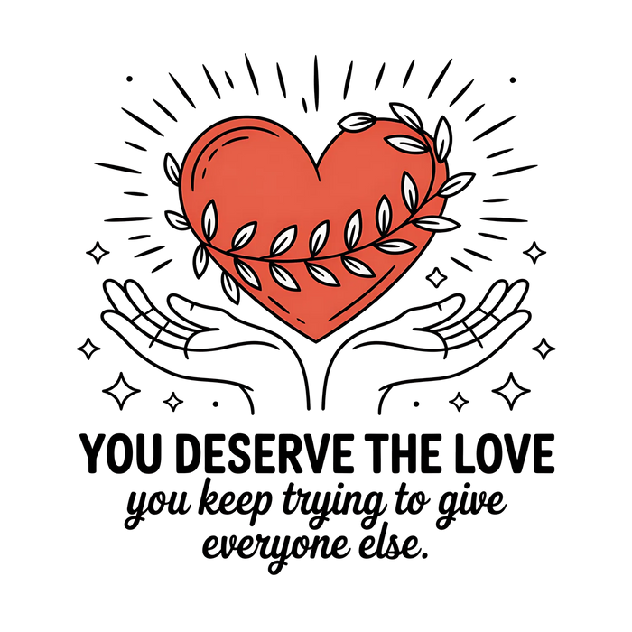 Love Message DTF Transfer Ready to Press